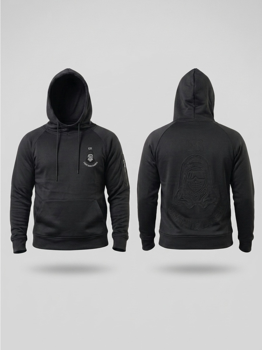 Everyday Black Men's Logo Pullover Hoodie